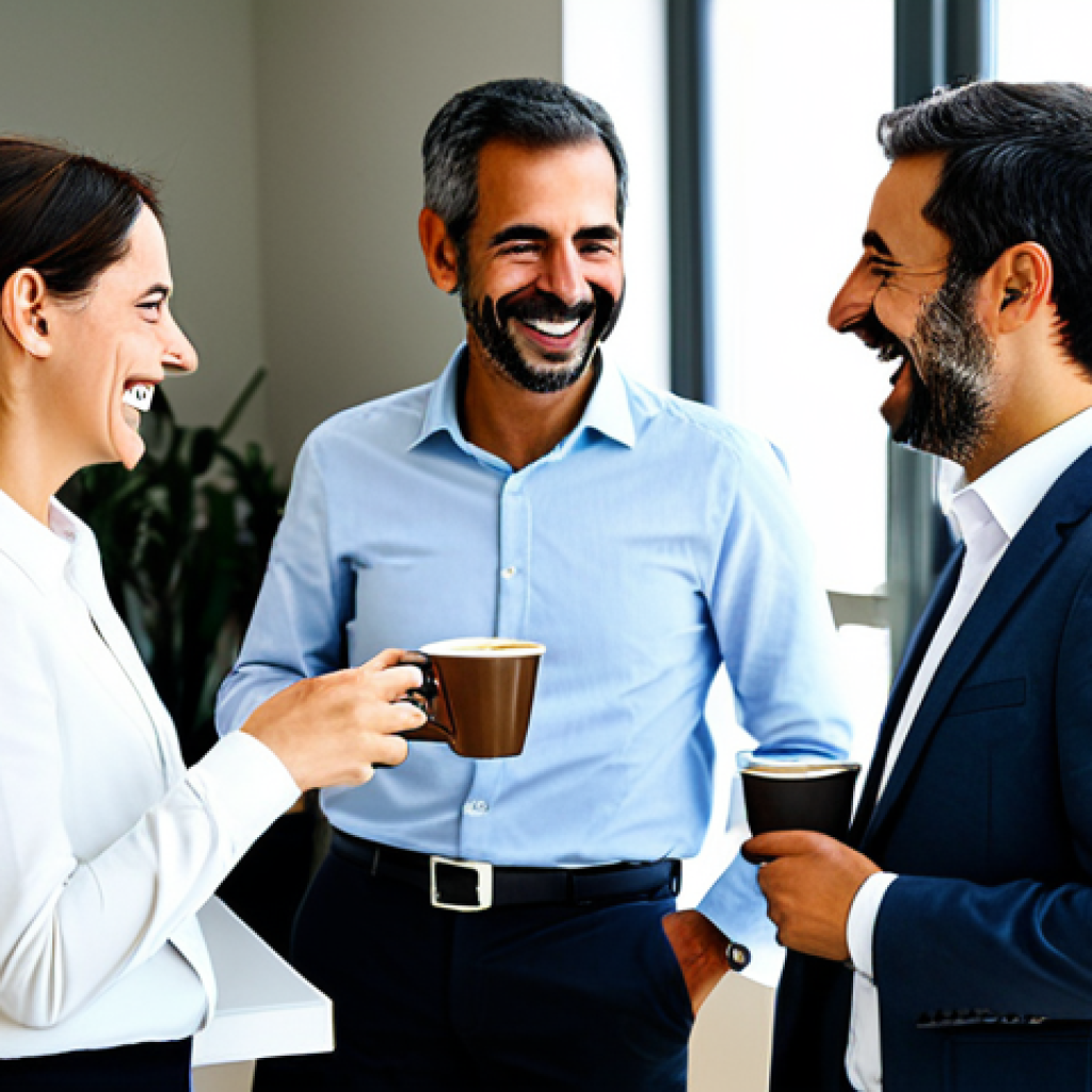 지방공무원 1년차 직무 적응기 - The Coffee Break**

"A group of friendly, fully clothed colleagues in a modern Spanish government of...