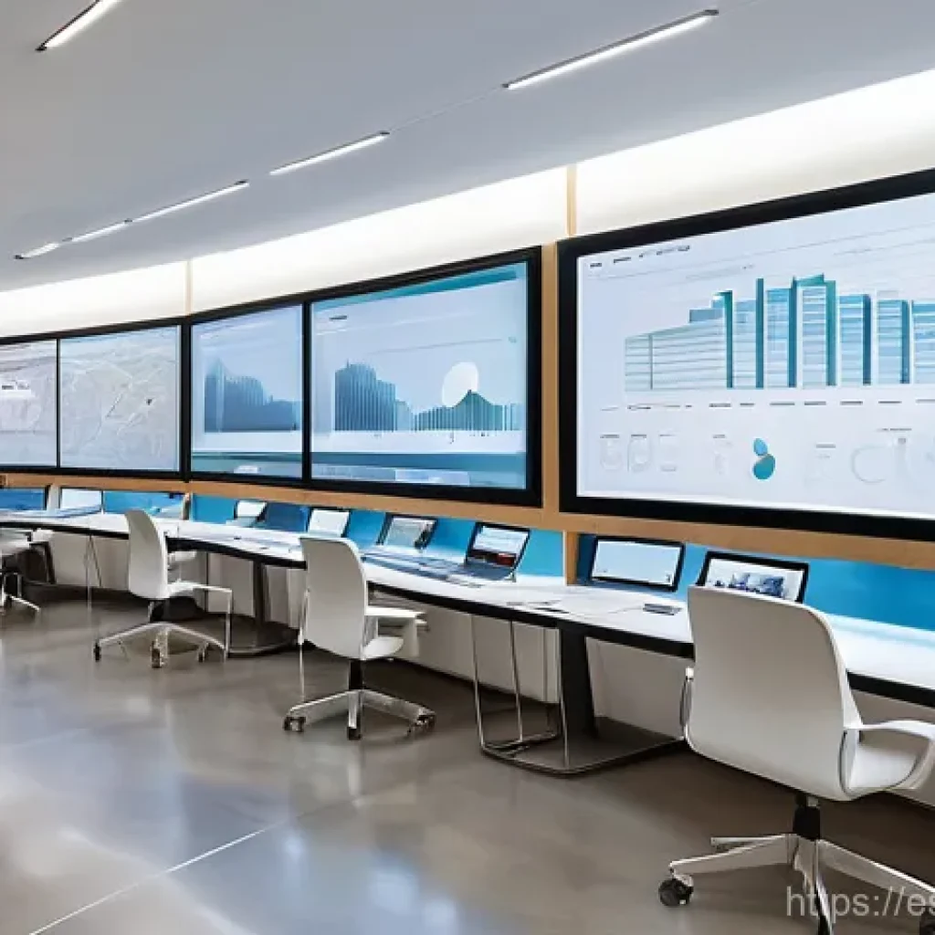 지방공무원 관련 최신 뉴스 해석 - **Prompt:** A dynamic, modern Spanish municipal office interior during daylight hours. The scene fea...