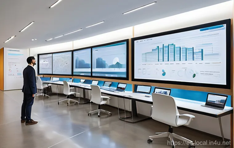 지방공무원 관련 최신 뉴스 해석 - **Prompt:** A dynamic, modern Spanish municipal office interior during daylight hours. The scene fea...