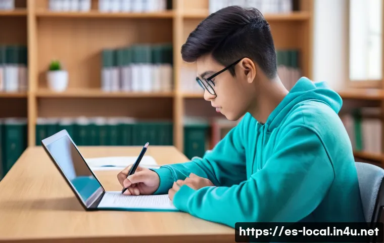 지방공무원 시험 필기 시험 준비 도구 - **Prompt:** A young adult (18-25 years old) diligently studying for local administration civil servi...