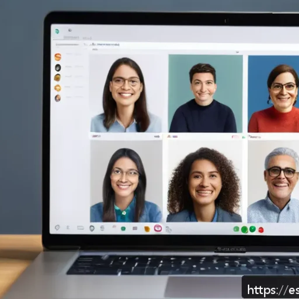 지방공무원 시험 준비 커뮤니티 활용법 - A diverse online study group of Spanish civil service exam candidates gathered in a virtual video co...